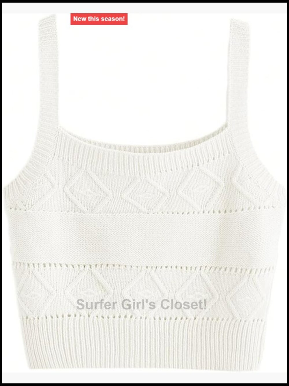 Sleeveless Solid Knit Crop Tank Top Scoop Neck Soft Stretchy